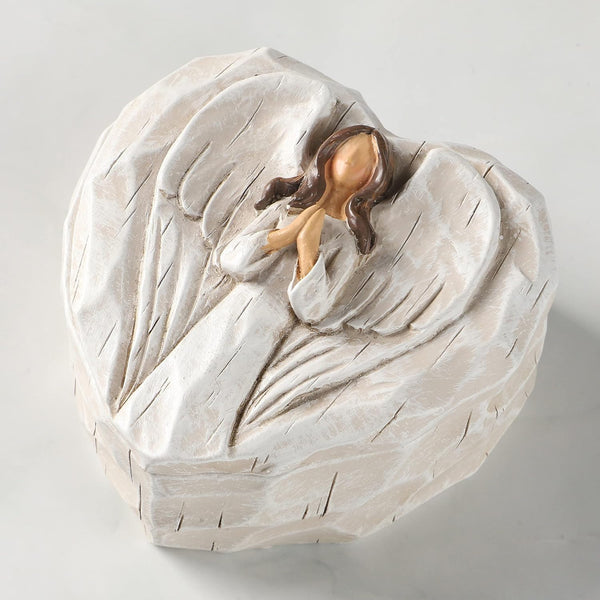 Hodao Angel Figurines - Sculpted Hand-Painted Keepsake Box Gift