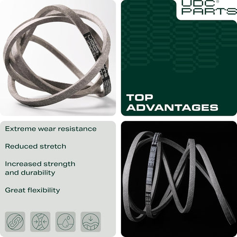 954-04001A 754-04001 754-04001A 954-04001 13AN689G766 13AN779G766 69.1875 inch UDC Parts Lower Drive Belt Replacement
