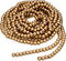 16 Feet Wooden Bead Garland for Christmas Tree Holiday Decoration (Gold)