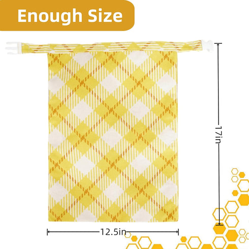2 Pack Beeswax Bread Bags for Homemade Bread,Reusable Beeswax Bags for Sourdough,Cotton Linen Food Storage Bag to Keep
