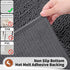 Yimobra Luxury Dark Gray Shaggy Toilet Bath Mat U-Shaped Contour Rugs, 24.4 x 20.4 Inches, Soft, Non-Slip,