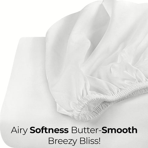 Utopia Bedding Queen Fitted Sheet - Deep Pocket - Soft Microfiber - Easy Care - 1 Sheet Only (White)