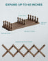 14 27"10", OROPY Wood Accordion Wall Hanger, Expandable Coat Rack Wall Mount with Pegs, Expanding Hat Rack for Wall, X