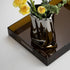 16"x12" ATZYmolin Large Acrylic Serving Tray Decorative Ottoman Coffee Table Vanity Tray Tea Fruit Platter Snack