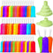 Hoolerry 600 Pcs Disposable Ice Lolly Bags Plastic Mold Ice Cream Bags