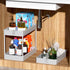 SPACEKEEPER Rolling Storage Cart, 3 Tier Bathroom Organizer with Wheels, Mobile Shelving Unit for Office Home