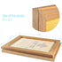 8x10 Set 2 Rustic Wooden Picture Frame - Walnut - of - Natural Eco Solid Wood and High Definition Real Glass for Wall