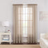 Pairs to Go Victoria Voile Modern Sheer Window Curtains, Taupe, 2 Panels, 59 in x 95 in