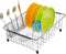 iPEGTOP Expandable Dish Drying Rack, Rustproof Stainless Steel Dish Drainer Basket Shelf, Multifunctional Organizer