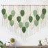 Weldomcor Large Macrame Wall Hanging, Boho Leaves Macrame Tapestry Wall Decor Handmade