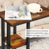 C Shaped Side Table for Sofa, Couch End Table for Small SpacesSkinny Couch Side Tables Slide Under Sofa Bed,Snack Table