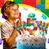 Herdear 7 1-9 6 5) Pcs Building Block Number Birthday Candle with Building Blocks Candles Numeral Birthday Candles