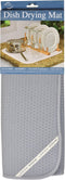 Microfiber Dish Drying Mat, Gray, 16 by 18-Inch