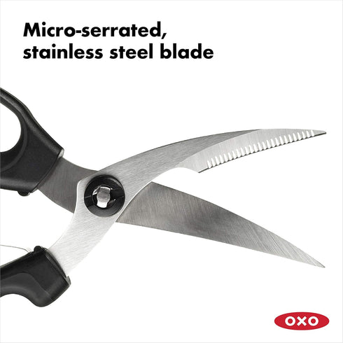 OXO Good Grips Spring-Loaded Poultry Shears - Black