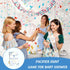51 50 Whaline Pcs Pacifier Hunt Baby Shower Game Include Watercolor Baby Clothes Wooden Sign Blue Plastic Pacifier