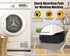 MyLifeUNIT EVA Anti-Vibration Washer Mat Protector, Shock Absorbing Pads for Washing Machine Dryer Treadmill (8 Pack)