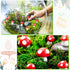 MGZTTHW 60pcs 0.7" 0.5" 0.4" Mini Resin Mushrooms for Crafts Tiny Fairy Garden Decor Little Fake Mushroom Miniatures