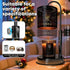 NoavJax Dimmer, Gifts,2 BulbsBlack Candles Warmer Lamp with Timer and Home Bedroom Decor, Electric Adjustable Candle