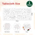 1 Pack Kids,30 72 Inch Childom Christmas Coloring Tablecloth for Kids,Christmas Crafts for x Disposable Paper Table