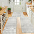 Set 3,Moroccan Boho Kitchen Rugs of Modern Farmhouse Kitchen Mats for Floor,Geometric Pattern Non-Slip Washable Sink