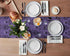 PIEPLE 13 90 inches Halloween Black Spider Web Bat Table Runner-Cotton Linen-Long x Dresser Scarves,Purple Tablerunner