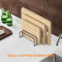 Cutting Board Storage Rack, Compact Organizer for Bakeware and Cookie Sheets