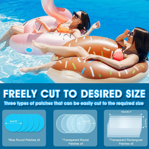 Nanoxa Swimming (80ML) Air Mattress Patch Kit, Heavy Duty Waterproof Vinyl Pool Patch Repair Kit, Inflatable Patch Kit