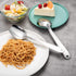 IMEEA Flat Edge Cooking Spoon - 18/8 Stainless Steel Serving Spoon, 10-Inch Mixing Spoon, Set of 2
