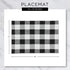 DII Basic Collection Tabletop Placemat Set, Honey Gold Check, 6 Piece