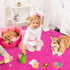 ISEAU Fluffy Rug Carpets, Soft Shaggy Area Rugs for Kids Room, Comfy Cute Nursery Mat, 3ft x 5ft, Hot Pink