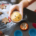 Boxiki Kitchen Non-Stick Steel Muffin Pan, 6 Cup with Silicone Handles and Reusable Liners