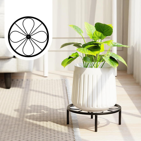 Chinpakden 60LBS. Plant Stand Plant Holder - Short Plant Riser for Garden Courtyard, Heavy Duty Flower Stand