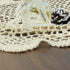 kilofly Crochet Cotton Lace Table Placemats Doilies Set, 2pc, Oblong, Beige, 15 x 23 inch