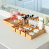 Grow Forward 7-Piece Bamboo Bathroom Drawer Organizer Trays - Wood Junk Drawer Organizers for Kitchen, Office &