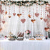 Cheerland Rose Gold Party Decorations, Romantic Heart Paper Streamers Garland for Mother’s Day, Wedding, Birthday