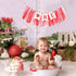BEADED 1st 1st Strawberry One High Chair Banner - Strawberry Party Decoration,Berry First High Chair Garland,Highchair