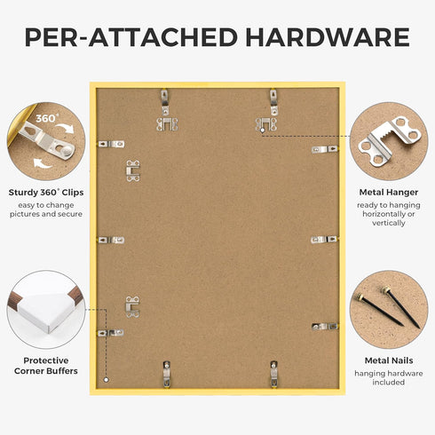 16x20 8x10 Axeman Signature Picture Frame with White Mat Wedding Guest Book Alternative, Wall Hanging Photo Frame