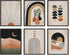 HAUS AND HUES Boho Prints Neutral Wall Art, Set of 6 Mid Century Modern Aesthetic Prints for Wall Decor, 8x10 UNFRAMED