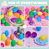 3.15" 150PCS JOYIN Easter Eggs, Large Fillable Plastic Eggs Empty Colorful Bright Eggshells with Hinge for Easter Hunt