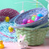 3 Decorations,10.25"X11"(Blue, JOYIN Pcs Easter Bamboo Baskets, Round Woven Goodie Basket with Handle, Empty Candy Toys