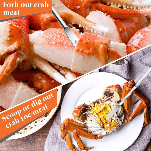 8 Set, 4 4 Set Pcs Crab Crackers and Tools Lobster Crackers and Picks, Crab Leg Cracker Tool, pcs Nut Crackers, pcs