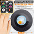 6 4.1" Set Pcs Vinyl Record Coasters Diameter Retro Drink Coasters Non-Slip Heat Resistant Lightweight Records Decor