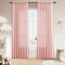 Pink Boho Linen Curtains for Girls Bedroom Nursery Room 84 Inches Long