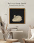 InSimSea Framed Canvas Wall Art, Swan Painting Pictures for Rustic Bathroom, Farmhouse Living Room Decor