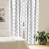 Ambesonne Black and White Window Curtains, 2-Panel Set with Monochrome Pineapple Design, 28" x 63", White and Black