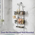 3 16 SWTYMIKI Bathroom Shower Caddy Hanging - Tier Rustproof Over Shower Head Organizer, No Drilling Bathroom Shelf