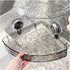 Generic Corrugated Suction Cup Storage Holder Corner Shower Caddy Large Organizer Bathroom Shelf