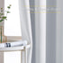 NICETOWN Greyish White Room Darkening Curtains, Thermal Insulated Grommet Panels for Bedroom (2 Panels, 52 by 54)