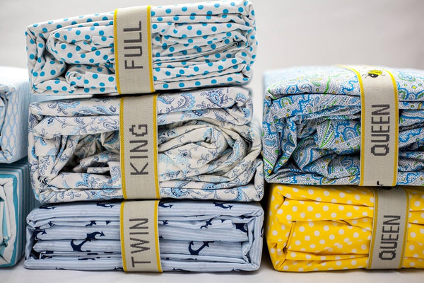 MADE IN THE USA - Sheet Keepers Closet Organization - Bed Sheet Organizer with Storage Bands for Linen