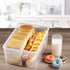 Tiawudi 2 Pack Countertop, 11.6 11L Large Bread Box for Kitchen Airtight Bread Storage Container for Homemade Bread